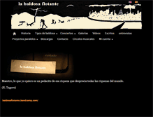 Tablet Screenshot of labaldosaflotante.com
